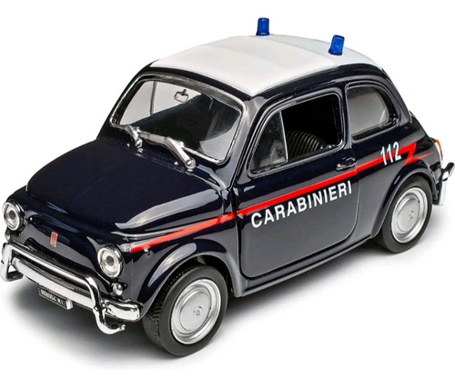 Fiat 500 Nuova Carabinieri Auto Escala 1:34 Welly 1965