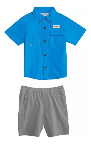 Conjunto Magellan 2 A 6 Años Bebe Niño Camisa Y Short Solar