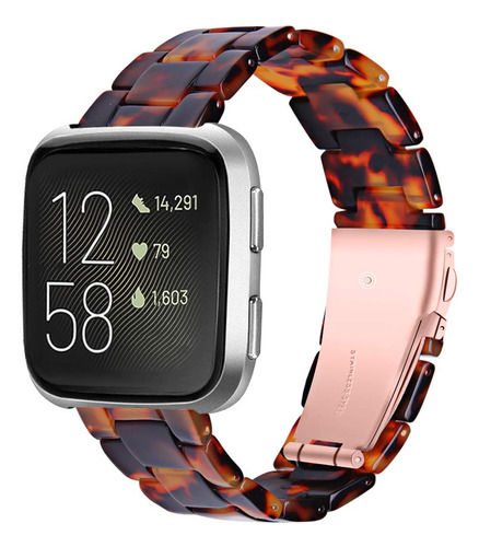 Pulsera De Resina Compatible Con Fitbit Versa 2, Versa Lite.