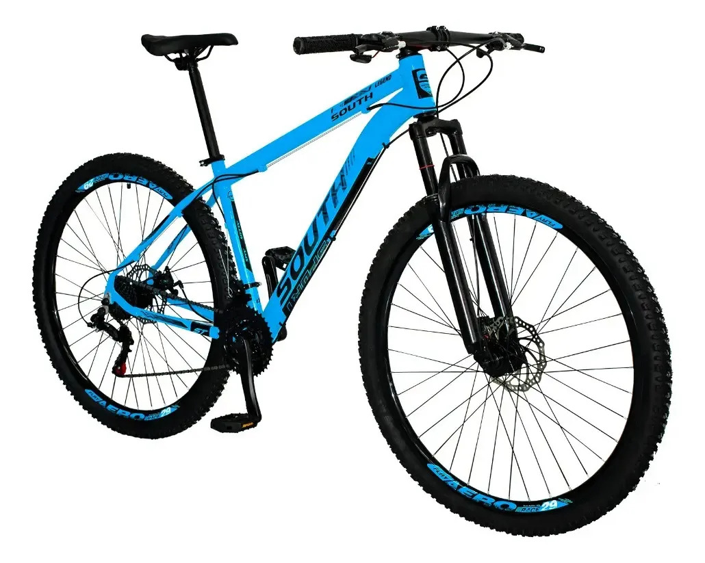 Bicicleta Unissex Legend Quadro 19 Aro 29 Mtb 21 Vel Southbike Azul