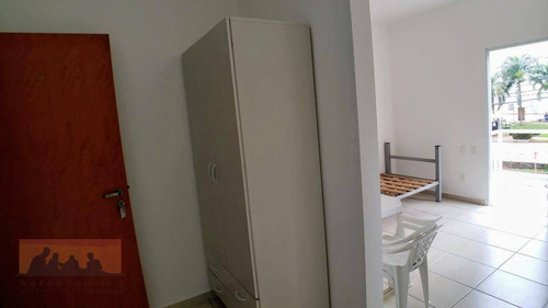 Kitnet Com 1 Dormitório Para Alugar, 22 M² Por R$ 1.700,00/mês - Cidade Universitária - Campinas/sp - Kn0713