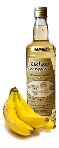 Cachaça Artesanal Gonçalves De Alambique Banana 700ml