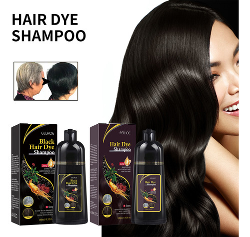 Champú Instantáneo Para Teñir El Cabello, 2 Unidades, Cubre
