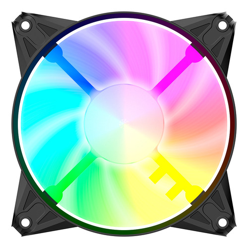 Kit 3 Fan Rgb Para Gabinete Led Azul