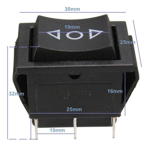 /para 8x 6pin Dpdt Encendido-apagado Momentáneo Botón De