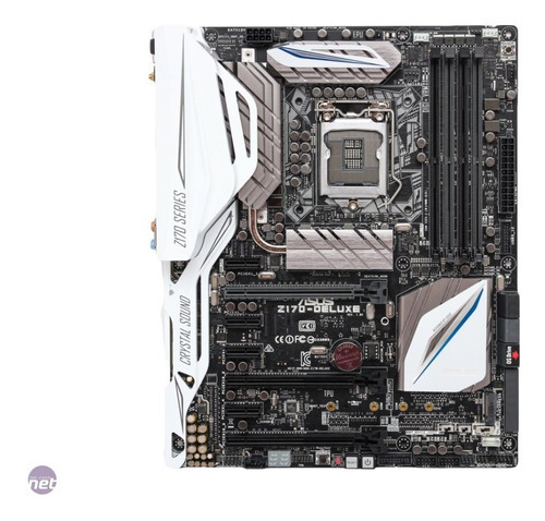 Tarjeta Madre Asus Z170-deluxe Ddr4 Hdmi Displayport 115 /vc Color Negro