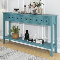 Comprar Mesa Consola Rústic Con 2 Cajones Habitrio