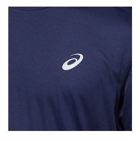 Remera Asics Silver Ss Top Azul Hombre Running
