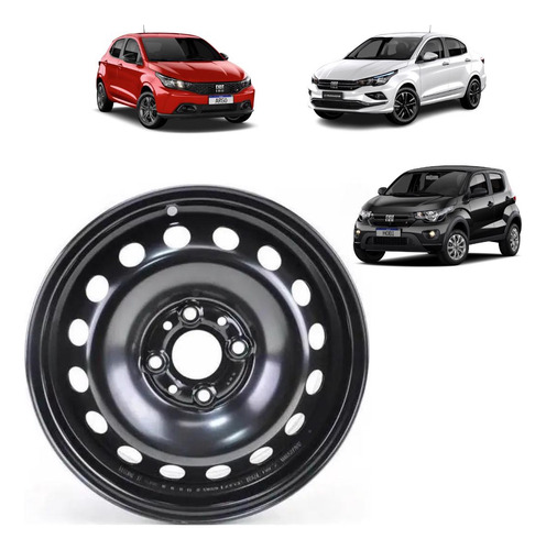 Roda Ferro Aro 14 Original Mopar Argo Palio Mobi Uno Cronos