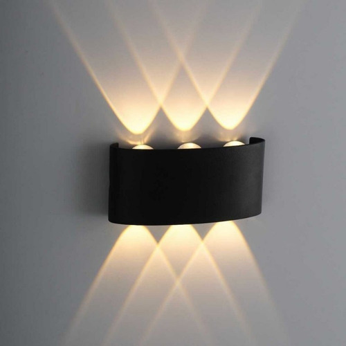 Aplique Led Para Pared Kivs Sorrent 3 Diseño Para Exterior Lampara Led 6 Luces