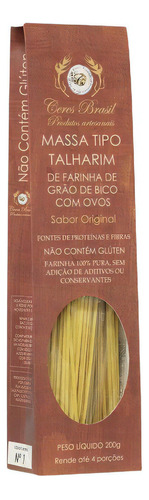 Macarrão Talharim De Grão De Bico Sem Glúten Ceres 200g