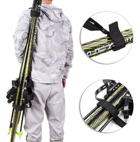 Bolsa De Esqui Com Alça De Ombro, Pólos De Esqui, Mochila, P