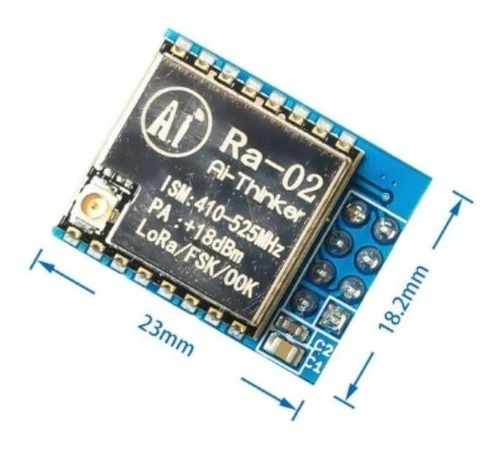 Transmisor Lora Ra-02 Sx1278 63mw (el Par) 10km Arduino