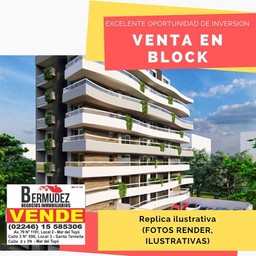 Deptos Venta En Block 2 Y 3 Ambientes Mar De Ajo Calle Belgrano Al 1200