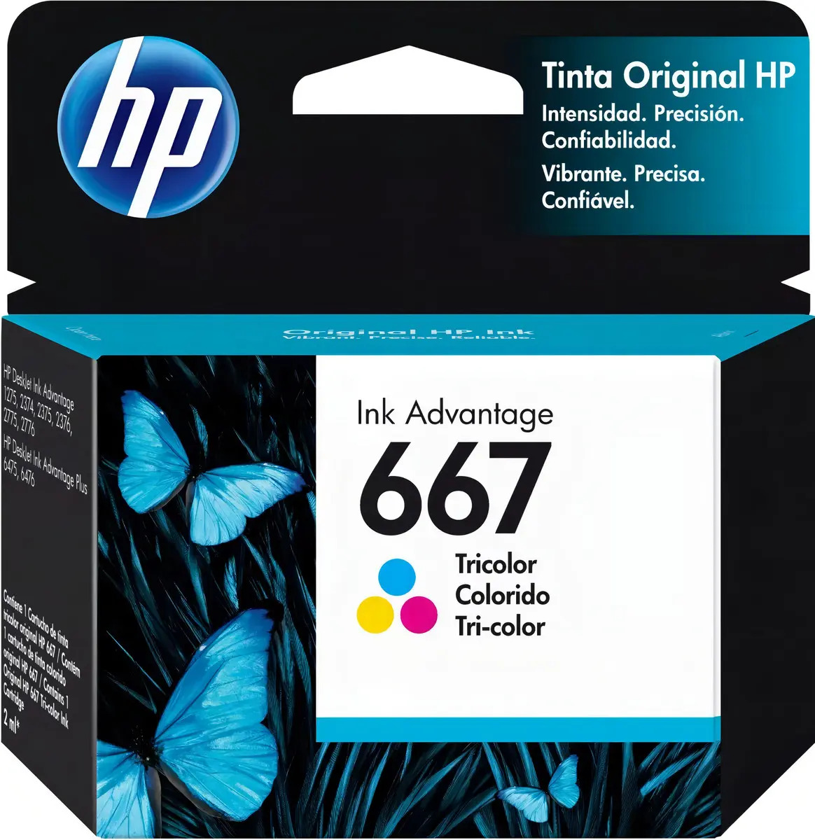 Cartucho Hp 667 Colorido 3ym78ab