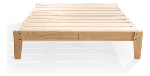 Base De Madera Armable Sensei Nigra Matrimonial Color Marrón