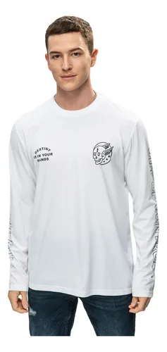 Polera Print Blanco Hombre Fashion s Park Cuotas sin inter s