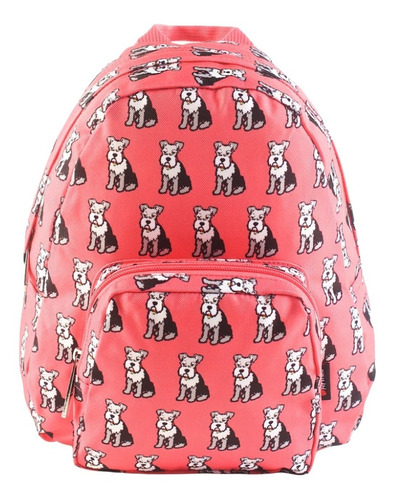 Mochila Pet Friends Chica Diseño De Perros 2 Cierres Febo