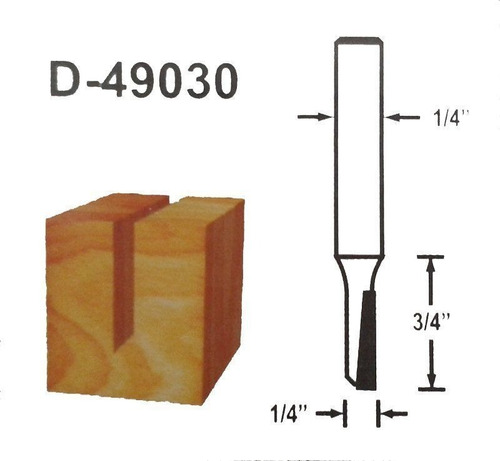 Fresa Paralela Simples 1/4 D-49030 Makita