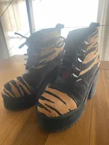 Comprar Borcegos De Cuero Con Plataformas Ricky Sarkany