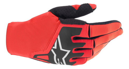 Luva Alpinestars Techstar Vermelho Cross Motocross Moto Cor Vermelho/ Preto Tamanho 2XL/3G