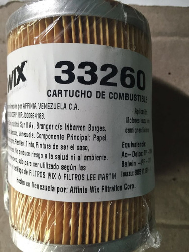 Filtro Gasoil Fvr C-70 Encava (33260 Wix)