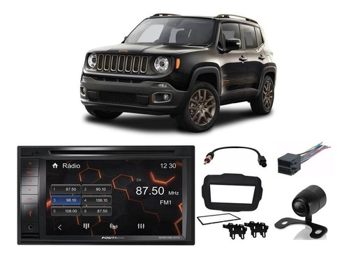 Central Multimidia Positron Sp8730dtv Jeep Renegade 2018 Pcd