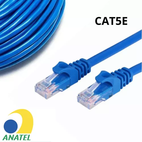 Cabo De Rede 10m Ethernet Lan Rj45 Cat5e C/ 10 Metros