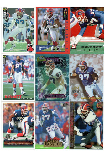 1994-1996 Cornelius Bennett Bills ( 9 ) Lote