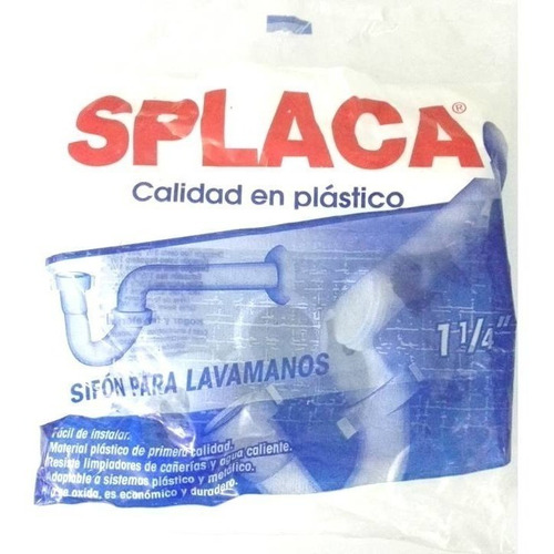 Sifon De Lavamanos 1 1/4 Pulgada Plástico Duradero
