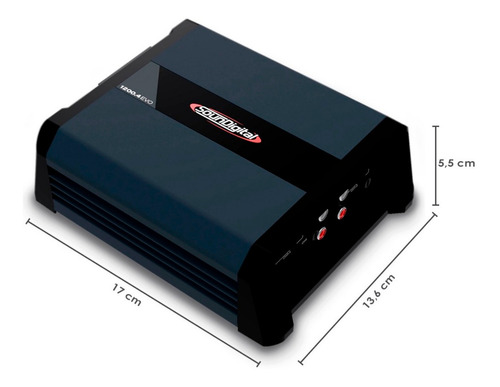 Amplificador Digital Evo 4.0 Soundigital Módulo Com 4 Canais