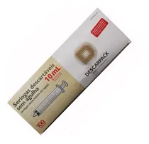 Comprar Seringa 10ml Sem Agulha - Importada - 100 Seringas - Lock