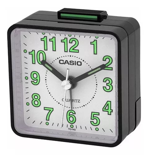 Reloj Despertador Casio Dq750 Alarma Temperatura Calendario Color Celeste