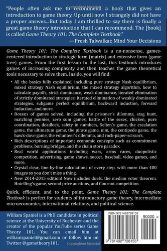 Livro: Game Theory 101: The Complete Textbook | Frete grátis