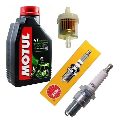 Kit Service Honda Biz 125 Aceite+bujia+filtro Motos Coyote