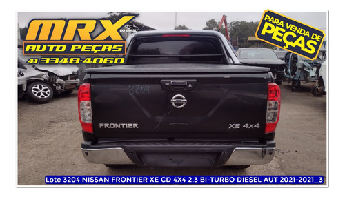 Sucata Nissan Frontier Xe Cd 4x4 2.3 Bi-turbo Aut 2021 Pecas