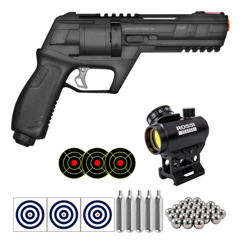 Revolver Pressao Artemis .50 Cp300 Defender + Kit Red Dot M6