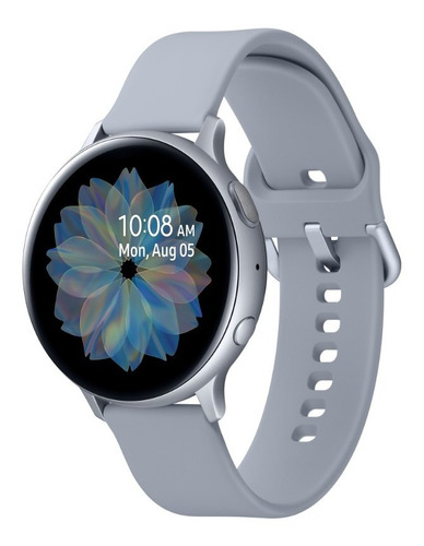 Galaxy Watch Active2 Samsung Bt 44mm 4gb Prata Cor da caixa Branco Cor da pulseira Prateado Cor do bisel Prateado