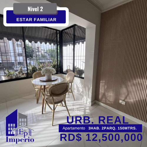 Se Vende Apartamento De 3 Habitaciones En Urb. Real
