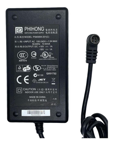 Fuente De Alimentacion Para Bocina Phihong +- 18v Psm36w-201