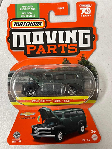 Matchbox Moving Parts 1950 Chevy Suburban  70 Aniversario