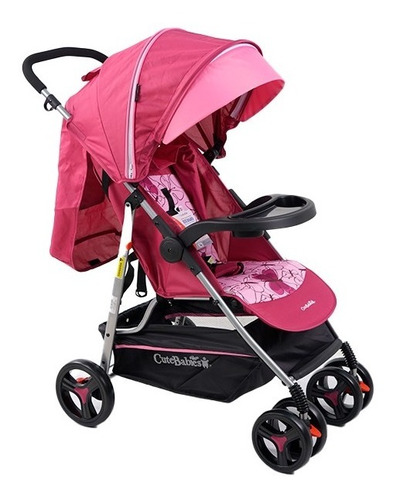 Coche Titanio 3 En 1 Travel System Rosa Cutebabies C11017892