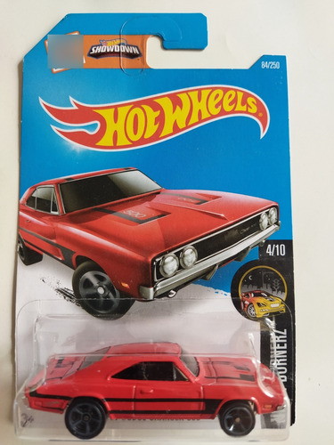 Hot Wheels 69 Dodge Charger 500 Rojo 2016 Gg2
