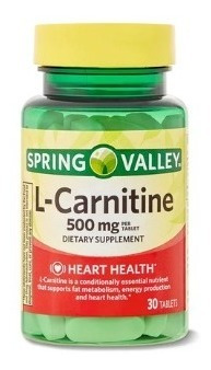 L-carnitina 500 Mg. 30 Tabletas Spring Valley