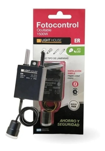 Fotocontrol Electronico Ocultable Lighthouse Er 1500w