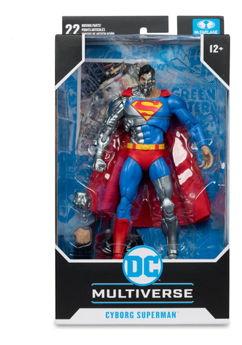 Boneco Cyborg Superman Dc Multiverse Mcfarlane Lacrado