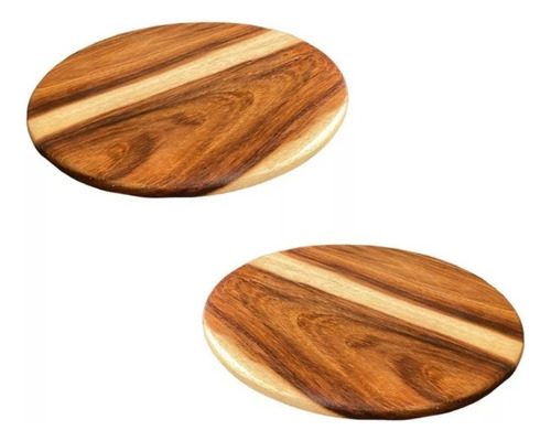 Tabla Lazy Susan Giratoria Madera Parota P/mesa 90cm Kamaná