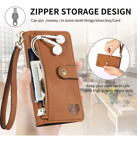 . Funda De Piel Tipo Cartera For Teléfono Oneplus Nord .