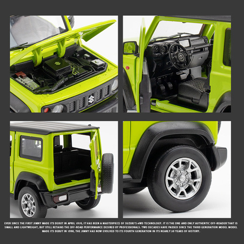 Suzuki Jimny 1/18 Miniatura Metal Coche Con Base Expositora