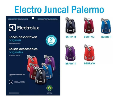 Kit De Bolsas Aspiradora Electrolux Berry Todos Los Modelos